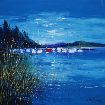 Evening gloaming Bellanoch Basin 24x24